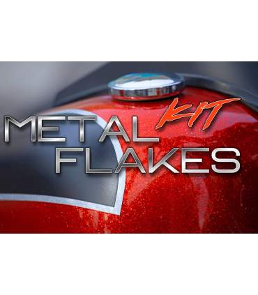 Peinture Candy moto - Kit complet Peinture effet paillette metal flakes