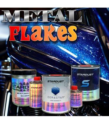 Peinture Candy moto - Kit complet Peinture effet paillette metal flakes