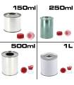 Bidon métallique Cylindre pour peintures 150ml-250ml-500ml-1L