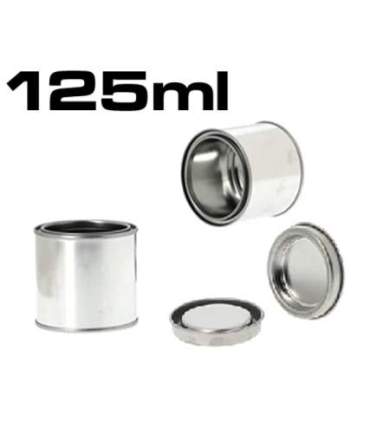 Pots métalliques pour peinture avec couvercle de 125ml