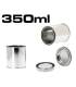 Pots métalliques pour peinture avec couvercle de 350ml