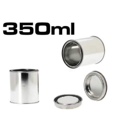 Pots métalliques pour peinture avec couvercle de 350ml