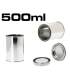 Pots métalliques pour peinture avec couvercle de 500ml