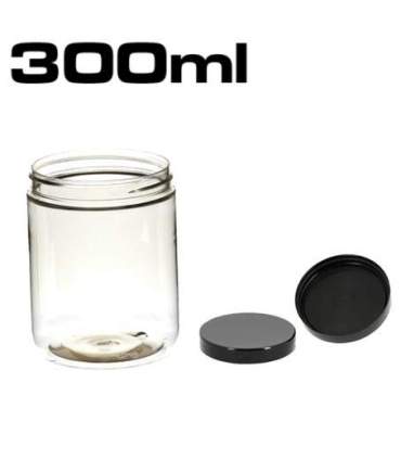 Pots plastiques de 300ml avec couvercle