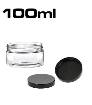 Pots plastiques de 100ml avec couvercle