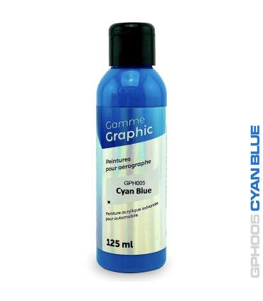 Peintures pour aérographe solvantées GRAPHIC 125ml