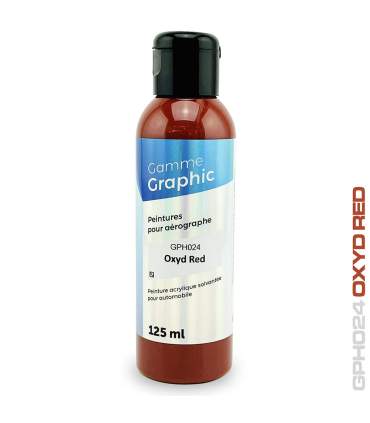 Peintures pour aérographe solvantées GRAPHIC 125ml