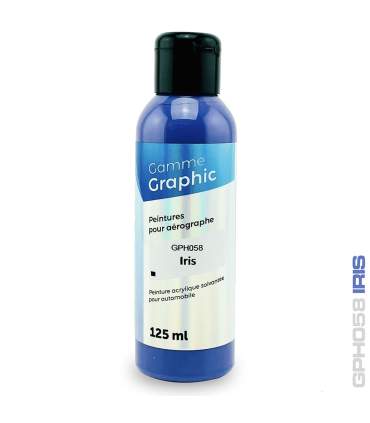 Peintures pour aérographe solvantées GRAPHIC 125ml