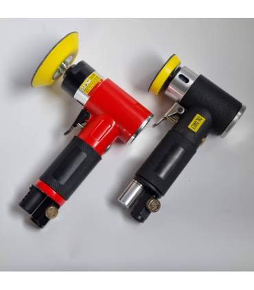 Mini polisseuse pneumatique 75 mm avec plateau et mousses