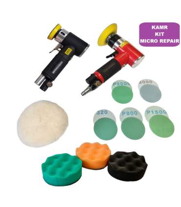 Mini ponçeuse pneumatique KA3301 excentrique 50mm avec 50 mini disques