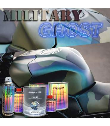 Kit moto peinture effet MILITARY GHOST - 16 combinaisons