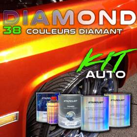 Kit peinture voiture complet- 38 teintes Diamant au choix