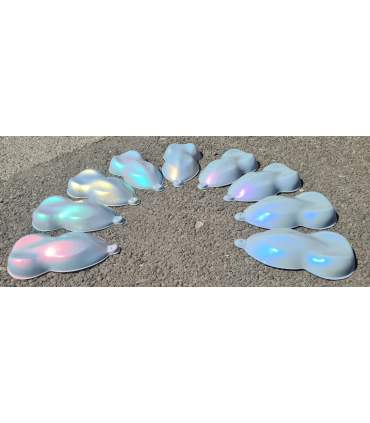 Peintures pour aérographes interferentes GHOST – 9 couleurs solvantées gamme SPARKLE