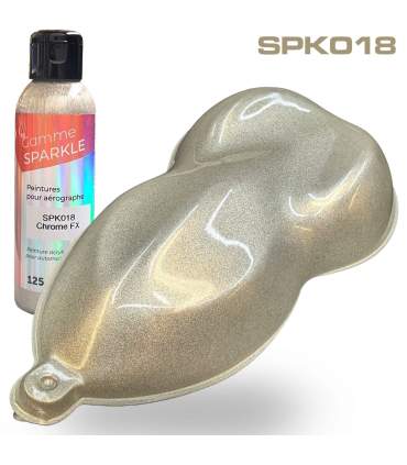Peinture pour aérographe Métallisée 9 couleurs 125ml - formule solvantée ultrafine