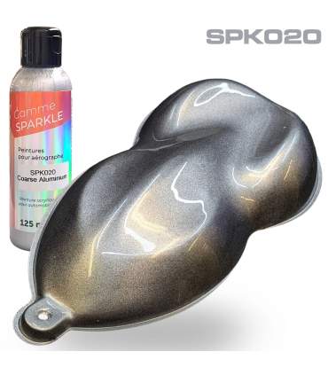 Peinture pour aérographe Métallisée 9 couleurs 125ml - formule solvantée ultrafine