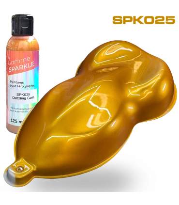 Peinture pour aérographe Métallisée 9 couleurs 125ml - formule solvantée ultrafine