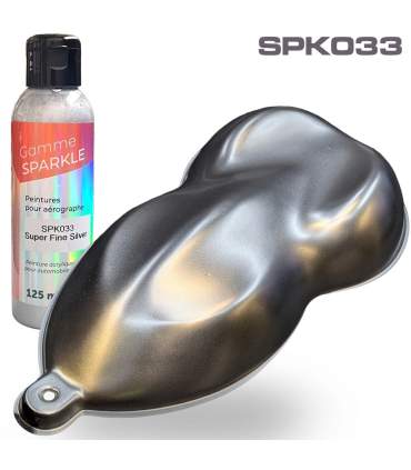 Peinture pour aérographe Métallisée 9 couleurs 125ml - formule solvantée ultrafine