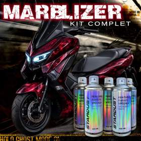 Kit de peinture effet marbré en spray pour Scooter