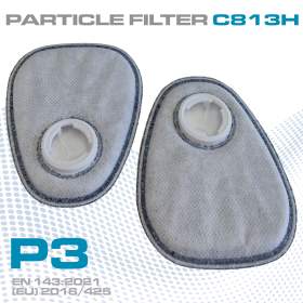 Filtre à particules P3 pour masque respiratoire peinture et ponçage professionnel certifié EN 143