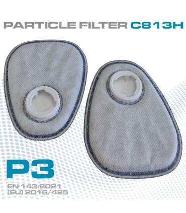 Filtre à particules P3 pour masque respiratoire peinture et ponçage professionnel certifié EN 143