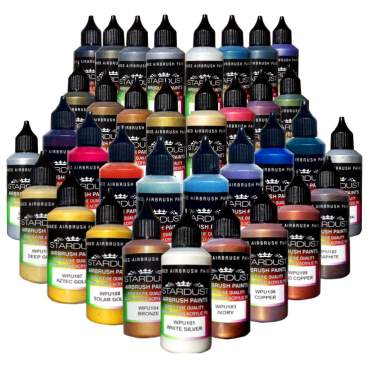 Série Métallisées Nacrées – 35 peintures Acryliques-PU pour aérographe