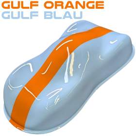 Peinture voiture Bleu Gulf 328 et Orange Gulf 019 - Porsche et autres