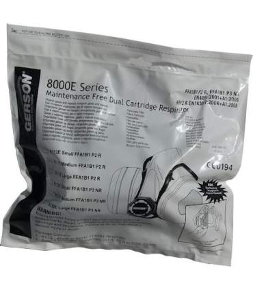 Masque jetable à double cartouche (taille L) 