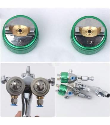 Pistolet double buse pour chromage