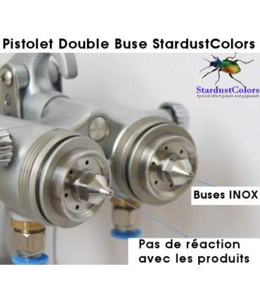 Pistolet double buse pour chromage
