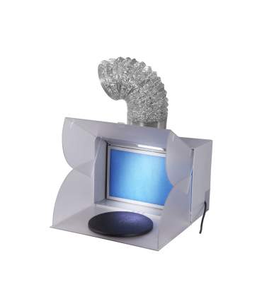 MINI-CABINE DE PEINTURE A PLATEAU TOURNANT