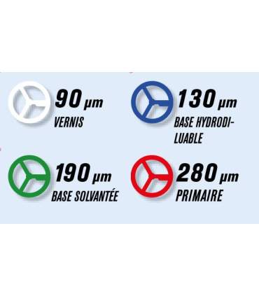 Godets peinture jetables pour pistolets 