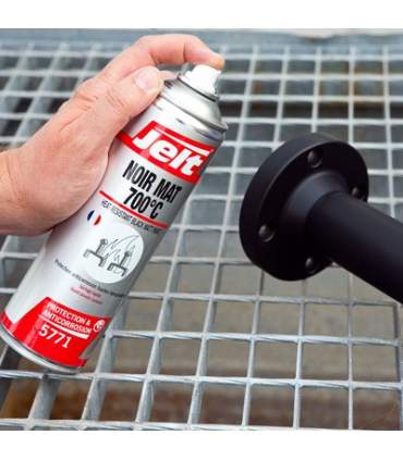 Peinture Haute Température 700°C  en Aérosol Noir ou Aluminium