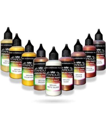 Série Métallisées Nacrées – 35 peintures Acryliques-PU pour aérographe