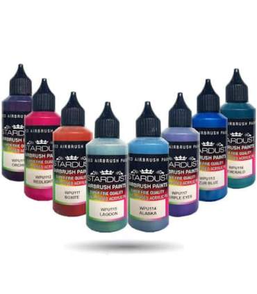 Série Métallisées Nacrées – 35 peintures Acryliques-PU pour aérographe