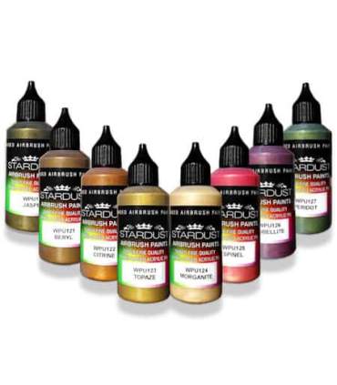 Série Métallisées Nacrées – 35 peintures Acryliques-PU pour aérographe