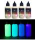 Série Glow – 4 peintures phosphorescentes Acryliques-PU pour aérographe
