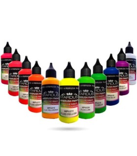 Série Fluorescentes – 13 peintures Acryliques-PU pour aérographe