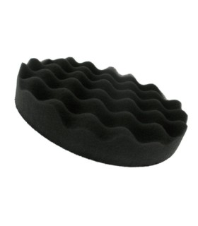 Mousse de lustrage Noir gauffrée  15 cm