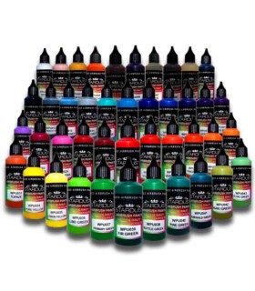 Série Artistiques Pro – 46 peintures Acryliques-PU pour aérographe