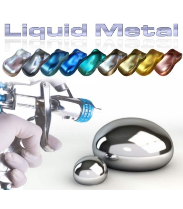 Peinture Liquid Metal - effet métal poli