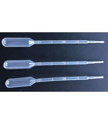 Pipettes de remplissage graduées 1ml par 20