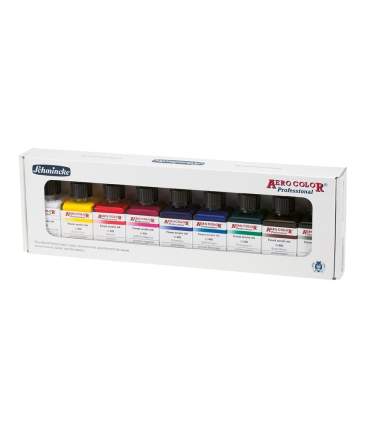 Coffret 9 couleurs de base Aero Color – assortiment d'encres Schmincke
