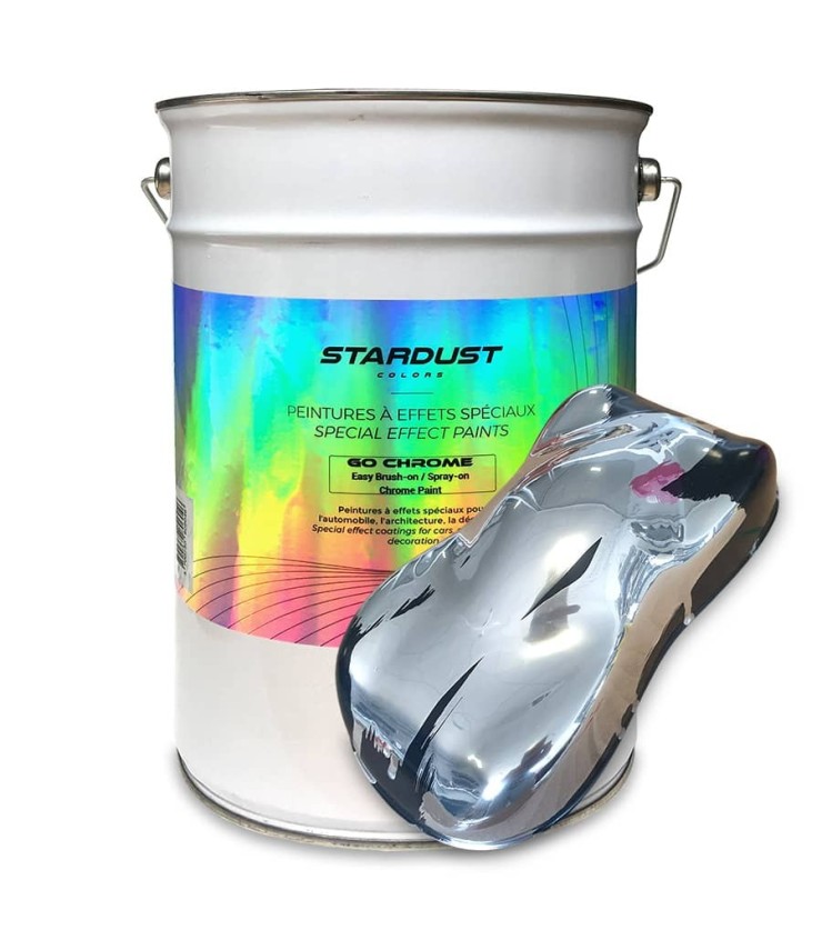 Go Chrome Peinture chrome facile au pinceau effet miroir liquide
