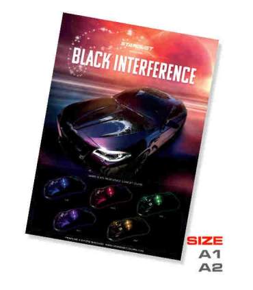 Poster peinture Black Interference