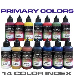 14 Couleurs primaires Color Index pour aérographe