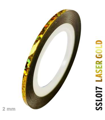 filet adhésif de striping chrome et holographique rouleau de 2mm x 20 m