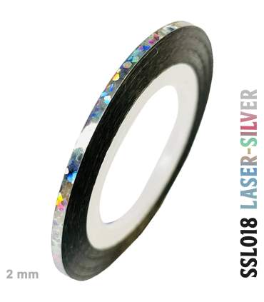 filet adhésif de striping chrome et holographique rouleau de 2mm x 20 m