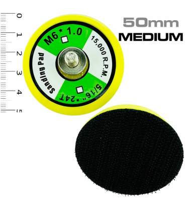 mini-plateaux de ponçage auto agrippant Velcro 50, 75 et 150 mm