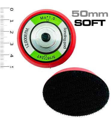 mini-plateaux de ponçage auto agrippant Velcro 50, 75 et 150 mm
