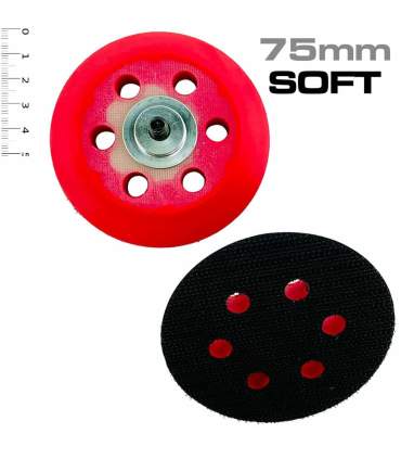mini-plateaux de ponçage auto agrippant Velcro 50, 75 et 150 mm